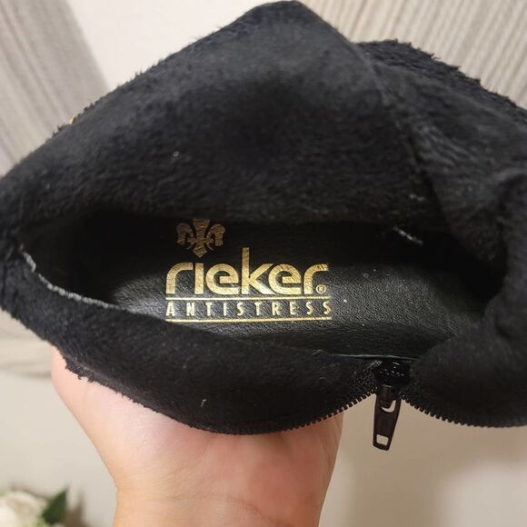 Rieker Antistress Two-Tone Metallic Ankle boots Sz 38 - Picture 8 of 8